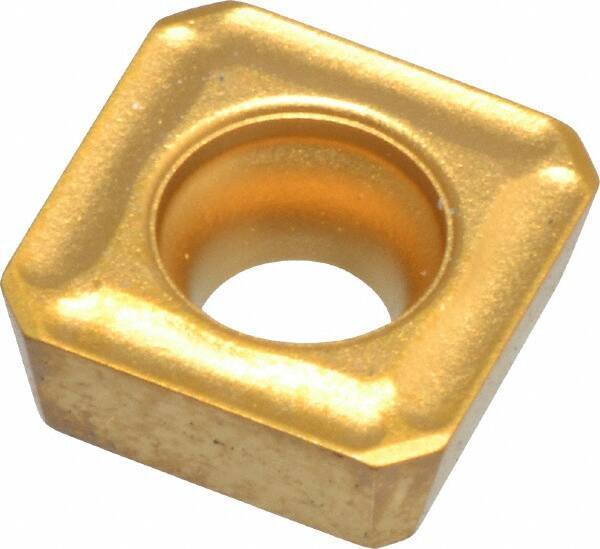 Seco - SPMX0602 75 Grade T25M Carbide Milling Insert - TiCN/TiC/TiCN/TiN Finish, 0.094" Thick, 1/4" Inscribed Circle - Eagle Tool & Supply
