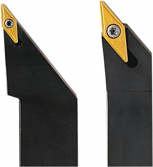 Seco - SVAB, Right Hand Cut, 90° Lead Angle, 16mm Shank Height x 16mm Shank Width, Neutral Rake Indexable Turning Toolholder - 100mm OAL, VB..1604.., VCG..1604.. Insert Compatibility, Series Screw Lock - Eagle Tool & Supply