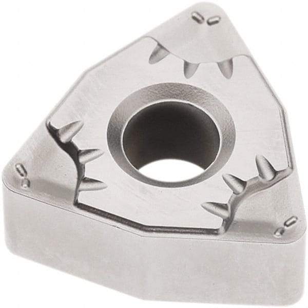 Seco - WNMG333 MF5 Grade TP1501 Carbide Turning Insert - Al2O3 Finish, 80° Trigon, 3/8" Inscr Circle, 3/16" Thick, 3/64" Corner Radius - Eagle Tool & Supply