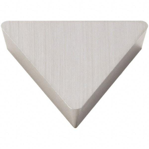 Seco - TPG321 Grade 370 Carbide Turning Insert - Uncoated, 60° Triangle, 3/8" Inscr Circle, 1/8" Thick, 1/64" Corner Radius - Eagle Tool & Supply