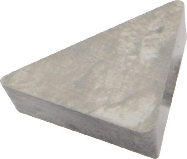 Seco - TPG322 Grade HX Carbide Turning Insert - Uncoated, 60° Triangle, 3/8" Inscr Circle, 1/8" Thick, 1/32" Corner Radius - Eagle Tool & Supply