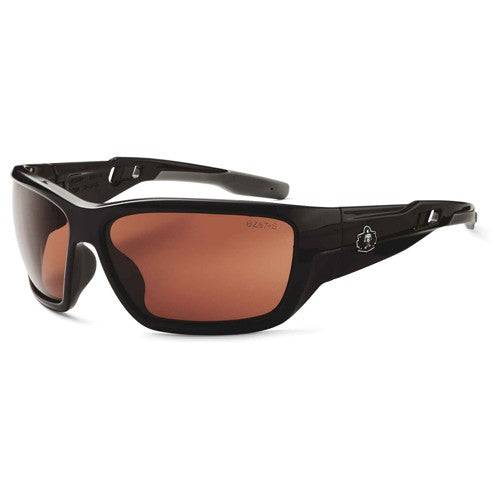 Baldr Copper Lens Black Safety Glasses - Eagle Tool & Supply