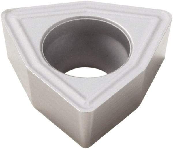 Seco - WCMX05 Grade S60M Carbide Indexable Drill Insert - Uncoated, Trigon, 5/16" Inscribed Circle - Eagle Tool & Supply