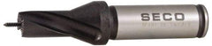 Seco - 19 to 19.99mm Diam, 1.5xD, 1.18" Max Depth, 3/4" Shank Diam, 0.728" Flute, 4.677" OAL, Replaceable Tip Drill - SD100 Insert, SD101 Toolholder, Series SD101 - Eagle Tool & Supply