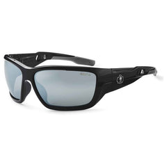 Baldr Silver Mirror Lens Black Safety Glasses - Eagle Tool & Supply
