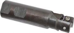 Seco - 1" Cut Diam, 0.59" Max Depth of Cut, 1" Shank Diam, 3.94" OAL, Indexable Square Shoulder End Mill - AP.. 1604 Inserts, Weldon Shank, 90° Lead Angle - Eagle Tool & Supply