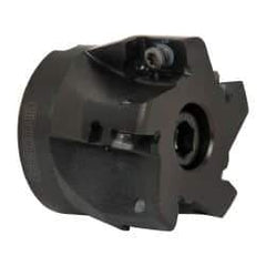 Seco - 5 Inserts, 2" Cut Diam, 3/4" Arbor Diam, 0.59" Max Depth of Cut, Indexable Square-Shoulder Face Mill - 0/90° Lead Angle, 1.57" High, AP.. 1604 Insert Compatibility - Eagle Tool & Supply
