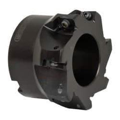 Seco - 7 Inserts, 3" Cut Diam, 1" Arbor Diam, 0.59" Max Depth of Cut, Indexable Square-Shoulder Face Mill - 0/90° Lead Angle, 1.97" High, AP.. 1604 Insert Compatibility - Eagle Tool & Supply