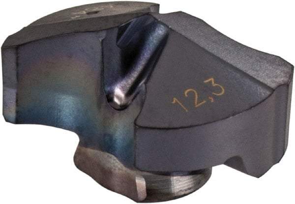 Iscar - Series IDI-SG, 0.484" Diam Grade IC908 140° Replaceable Drill Tip - Carbide, TiAlN Finish - Eagle Tool & Supply