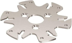 Seco - Arbor Hole Connection, 0.122" Cutting Width, 3/4" Depth of Cut, 3" Cutter Diam, 3 Tooth Indexable Slotting Cutter - 1-1/4" Shank Diam, R335.10 Toolholder, 150.10-3N Insert, Right Hand Cutting Direction - Eagle Tool & Supply