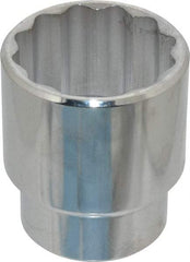 Proto - 1-1/2", 1/2" Drive, Standard Hand Socket - 12 Points, 2-1/4" OAL, Chrome Finish - Eagle Tool & Supply