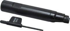 Seco - 3/4" Cut Diam, 0.2" Max Depth of Cut, 3/4" Shank Diam, 4.33" OAL, Indexable Square Shoulder End Mill - SPMX 0602 Inserts, Weldon Shank, 90° Lead Angle - Eagle Tool & Supply