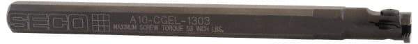 Seco - A..-CGHR, Left Hand, Indexable Grooving Tool Holder - LC..1303.. Insert Compatibility, 10" OAL, Through Coolant - Eagle Tool & Supply