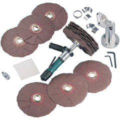 Dynabrade - 0.4 hp, 200-950 RPM Finishing Sander - 22 CFM Air Consumption, 6.21 bar Air Pressure, 1/4 NPT Inlet - Eagle Tool & Supply