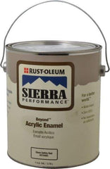 Rust-Oleum - 1 Gal Safety Red Semi Gloss Finish Acrylic Enamel Paint - Interior/Exterior, <0 gL VOC Compliance - Eagle Tool & Supply