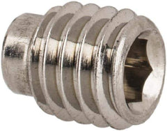Value Collection - M5x0.80 Metric Coarse, 6mm OAL, Dog Point Set Screw - Grade 18-8 & Austenitic A2 Stainless Steel, 3.5mm Key - Eagle Tool & Supply