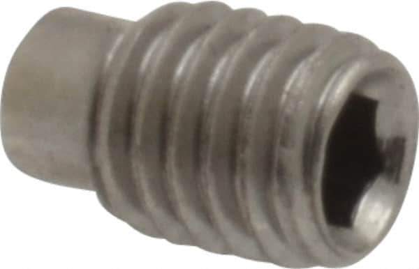 Value Collection - M5x0.80 Metric Coarse, 8mm OAL, Dog Point Set Screw - Grade 18-8 & Austenitic A2 Stainless Steel, 3.5mm Key - Eagle Tool & Supply