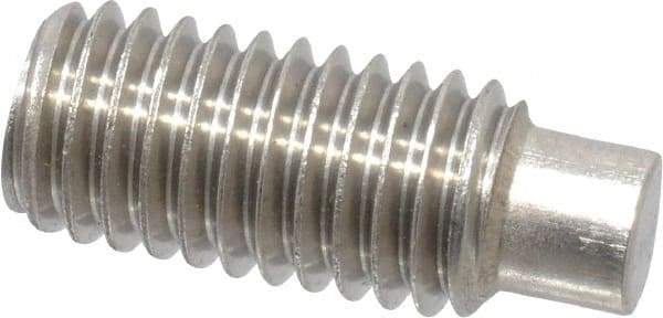 Value Collection - M8x1.25 Metric Coarse, 20mm OAL, Dog Point Set Screw - Grade 18-8 & Austenitic A2 Stainless Steel, 4mm Key - Eagle Tool & Supply