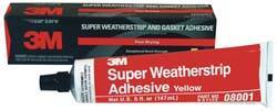 3M - 5 oz Weatherstrip Adhesive - Yellow, -20 to 300°F - Eagle Tool & Supply