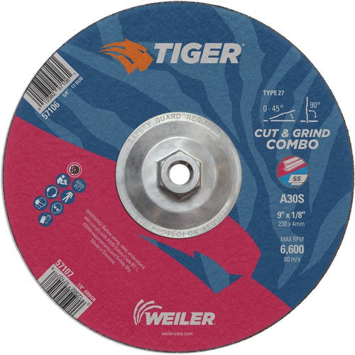 9X1/8 A30S A/O T27 COMBO WHEEL - Eagle Tool & Supply