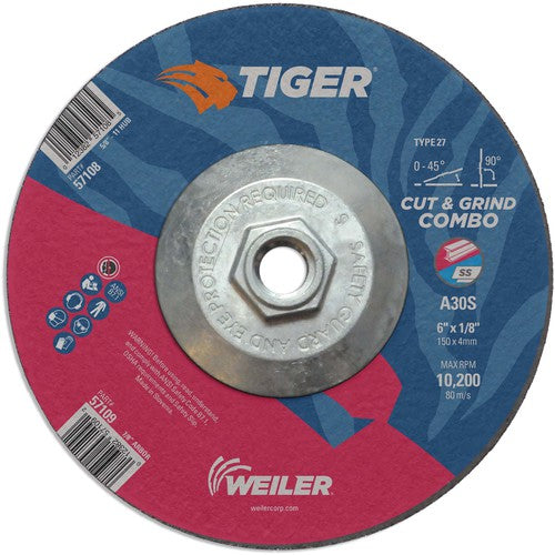 6X1/8 A30S A/O T27 COMBO WHEEL - Eagle Tool & Supply