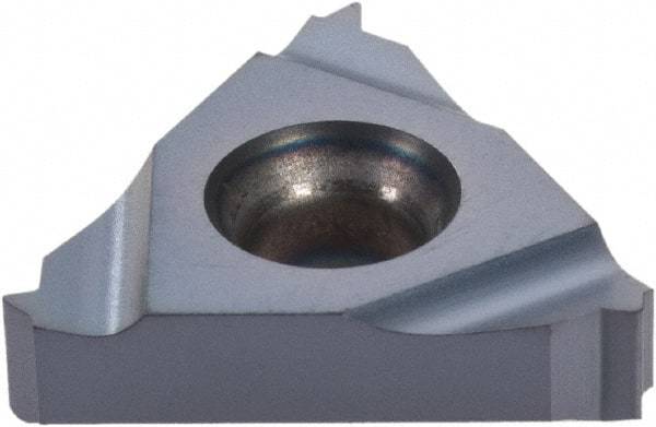 Iscar - 16ER External Right Hand ISO Laydown Threading Insert - Grade IC908, TiAlN Coated Carbide, 9.53mm Inscribed Circle - Eagle Tool & Supply