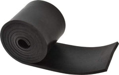 Made in USA - 1/4" Thick x 4" Wide x 60" Long, Buna-N Rubber Strip - Stock Length, 60 Shore A Durometer, 800 to 1,000 psi Tensile Strength, -20 to 170°F, Black - Eagle Tool & Supply