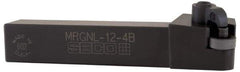 Seco - MRGN, Left Hand Cut, 3/4" Shank Height x 3/4" Shank Width, Negative Rake Indexable Turning Toolholder - 4-1/2" OAL, RN..43 Insert Compatibility, Series Multiple Lock - Eagle Tool & Supply