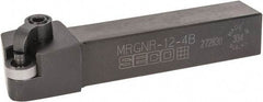 Seco - MRGN, Right Hand Cut, 3/4" Shank Height x 3/4" Shank Width, Negative Rake Indexable Turning Toolholder - 4-1/2" OAL, RN..43 Insert Compatibility, Series Multiple Lock - Eagle Tool & Supply