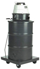 Minuteman - 55 Gal Steel Tank, Air Powered Pneumatic Canister Wet/Dry Vacuum - Accessories Included - Eagle Tool & Supply