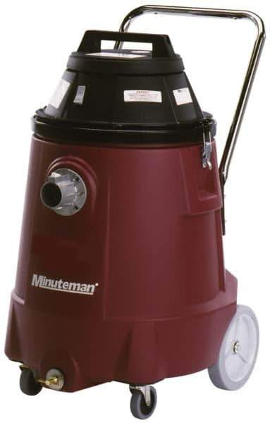 Minuteman - 15 Gal, Polyethylene Tank, Dry, Toxic Dust Vacuum Cleaner - 2 hp, 11.4 Amps - Eagle Tool & Supply