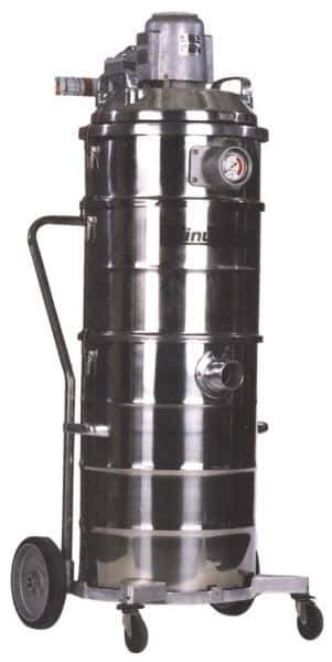 Minuteman - 15 Gal, Stainless Steel Tank, Wet/Dry, Explosion-Proof Vacuum Cleaner - 1.25 hp, 11.5 Amps - Eagle Tool & Supply