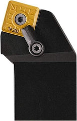 Seco - MSRN, Left Hand Cut, 75° Lead Angle, 1-1/4" Shank Height x 1-1/4" Shank Width, Negative Rake Indexable Turning Toolholder - 6" OAL, SNMG 543 Insert Compatibility, Series Multi-Directional Turning (MDT) - Eagle Tool & Supply