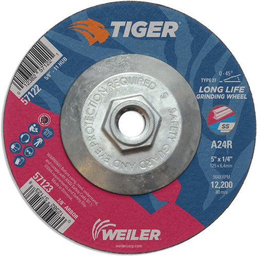 5X1/4 A24R A/O T27 GRIND WHEEL - Eagle Tool & Supply