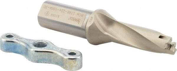 Iscar - 3/4 to 0.783" Diam, 3xD, 2.24" Max Depth, 1" Shank Diam, Replaceable Tip Drill - IDI Insert, 19 Seat Size, DCM Toolholder, Series ChamDrill - Eagle Tool & Supply