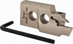 Iscar - 3" Groove Width, 9mm Max Depth of Cut, Right Hand Cut, HGAE Indexable Grooving Blade - GRIP, GRIP (Full Radius) Insert Style, Series Heliface - Eagle Tool & Supply
