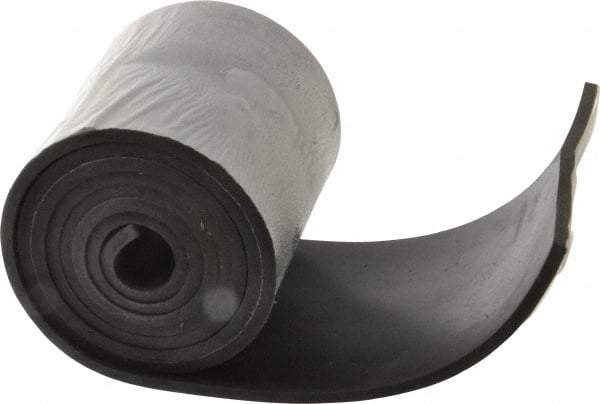 Made in USA - 3/16" Thick x 4" Wide x 60" Long, Neoprene Rubber Strip - Stock Length, 60 Shore A Durometer, 1,000 to 1,200 psi Tensile Strength, -40 to 212°F, Black - Eagle Tool & Supply