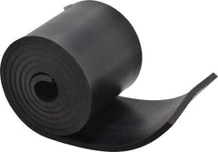 Made in USA - 1/4" Thick x 4" Wide x 60" Long, Neoprene Rubber Strip - Stock Length, 60 Shore A Durometer, 1,000 to 1,200 psi Tensile Strength, -40 to 212°F, Black - Eagle Tool & Supply