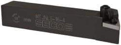 Seco - MTJN, Left Hand Cut, -3° Lead Angle, 1" Shank Height x 1" Shank Width, Negative Rake Indexable Turning Toolholder - 6" OAL, TN..43. Insert Compatibility, Series Multiple Lock - Eagle Tool & Supply
