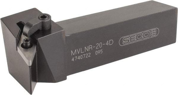 Seco - MVLN, Right Hand Cut, -5° Lead Angle, 1-1/4" Shank Height x 1-1/4" Shank Width, Negative Rake Indexable Turning Toolholder - 6" OAL, VN..43. Insert Compatibility, Series Multiple Lock - Eagle Tool & Supply