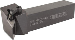 Seco - MVLN, Right Hand Cut, -5° Lead Angle, 1-1/4" Shank Height x 1-1/4" Shank Width, Negative Rake Indexable Turning Toolholder - 6" OAL, VN..43. Insert Compatibility, Series Multiple Lock - Eagle Tool & Supply