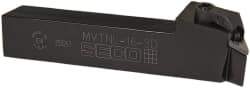 Seco - MVTN, Left Hand Cut, 27.5° Lead Angle, 1" Shank Height x 1" Shank Width, Negative Rake Indexable Turning Toolholder - 6" OAL, VN..33. Insert Compatibility, Series Multiple Lock - Eagle Tool & Supply