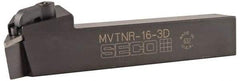 Seco - MVTN, Right Hand Cut, 27.5° Lead Angle, 1" Shank Height x 1" Shank Width, Negative Rake Indexable Turning Toolholder - 6" OAL, VN..33. Insert Compatibility, Series Multiple Lock - Eagle Tool & Supply
