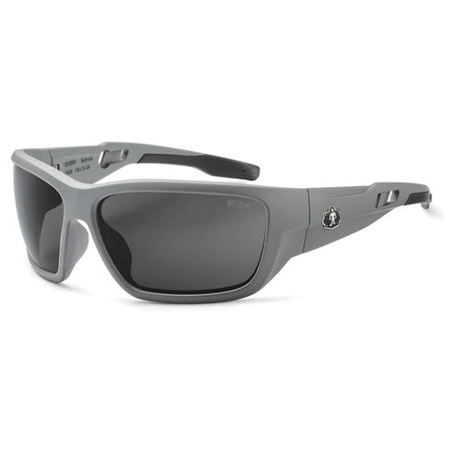 Baldr Smoke Lens Matte Gray Safety Glasses - Eagle Tool & Supply