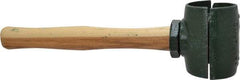 Garland - 5-1/4 Lb Head 2-3/4" Face Malleable Iron Split Head Hammer without Faces - 12" Wood Handle - Eagle Tool & Supply