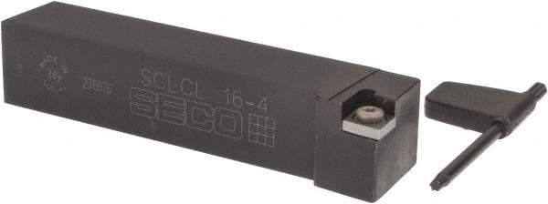 Seco - SCLC, Left Hand Cut, -5° Lead Angle, 1" Shank Height x 1" Shank Width, Neutral Rake Indexable Turning Toolholder - 5" OAL, CC..43. Insert Compatibility, Series Screw Lock - Eagle Tool & Supply