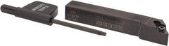 Seco - SDJC, Left Hand Cut, -3° Lead Angle, 3/8" Shank Height x 3/8" Shank Width, Neutral Rake Indexable Turning Toolholder - 2-1/2" OAL, DC..21.5. Insert Compatibility, Series Screw Lock - Eagle Tool & Supply