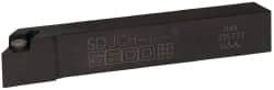 Seco - SDJC, Right Hand Cut, -3° Lead Angle, 5/8" Shank Height x 5/8" Shank Width, Neutral Rake Indexable Turning Toolholder - 4" OAL, DC..32.5. Insert Compatibility, Series Screw Lock - Eagle Tool & Supply