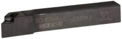 Seco - SDJC, Right Hand Cut, -3° Lead Angle, 3/8" Shank Height x 3/8" Shank Width, Neutral Rake Indexable Turning Toolholder - 2-1/2" OAL, DC..21.5. Insert Compatibility, Series Screw Lock - Eagle Tool & Supply