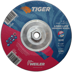 7X1/4 A24R A/O T28 GRIND WHEEL - Eagle Tool & Supply